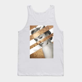 ALL MAKE BELIEVE - Pop Retro Collage, Mashup, Pop Art Tank Top